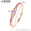 50990-xuping diseños simples brazalete de diamantes chapado en oro 18k